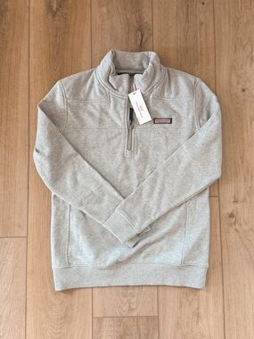 WOMEN'S VINEYARD VINES GRAY COTTON SHEP SHIRT PULLOVER SIZE XS NWT